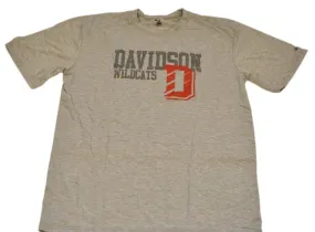 Davidson Wildcats Badger Sport Performance Polyester Gray T-Shirt (L)