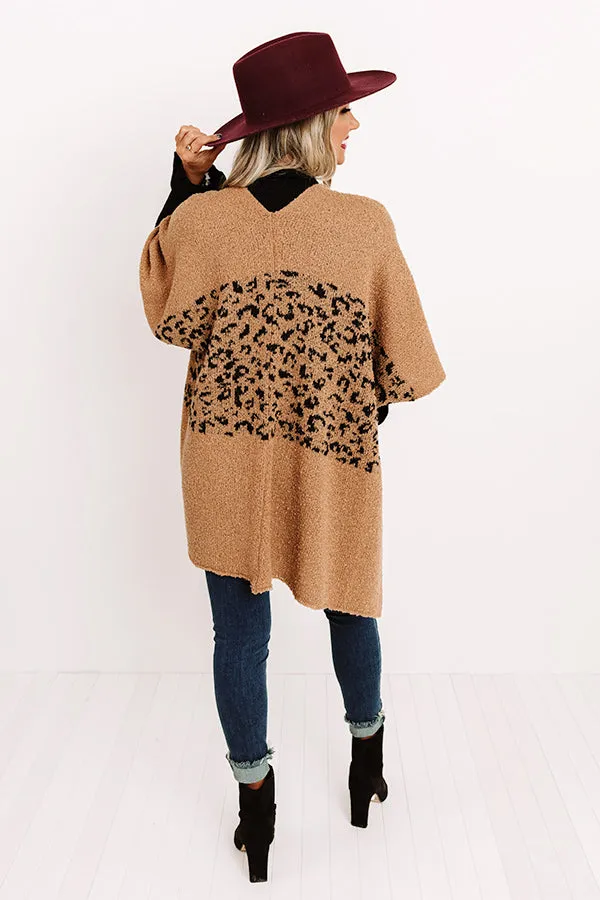 Eavesdropping Leopard Poncho