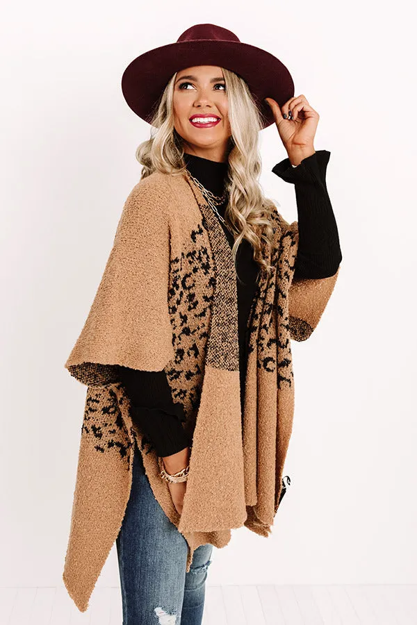 Eavesdropping Leopard Poncho