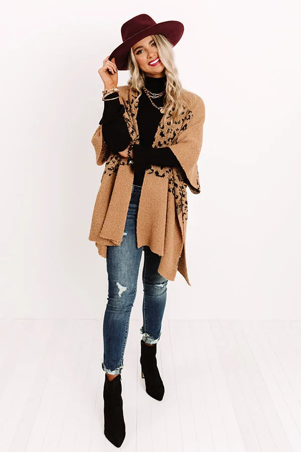 Eavesdropping Leopard Poncho