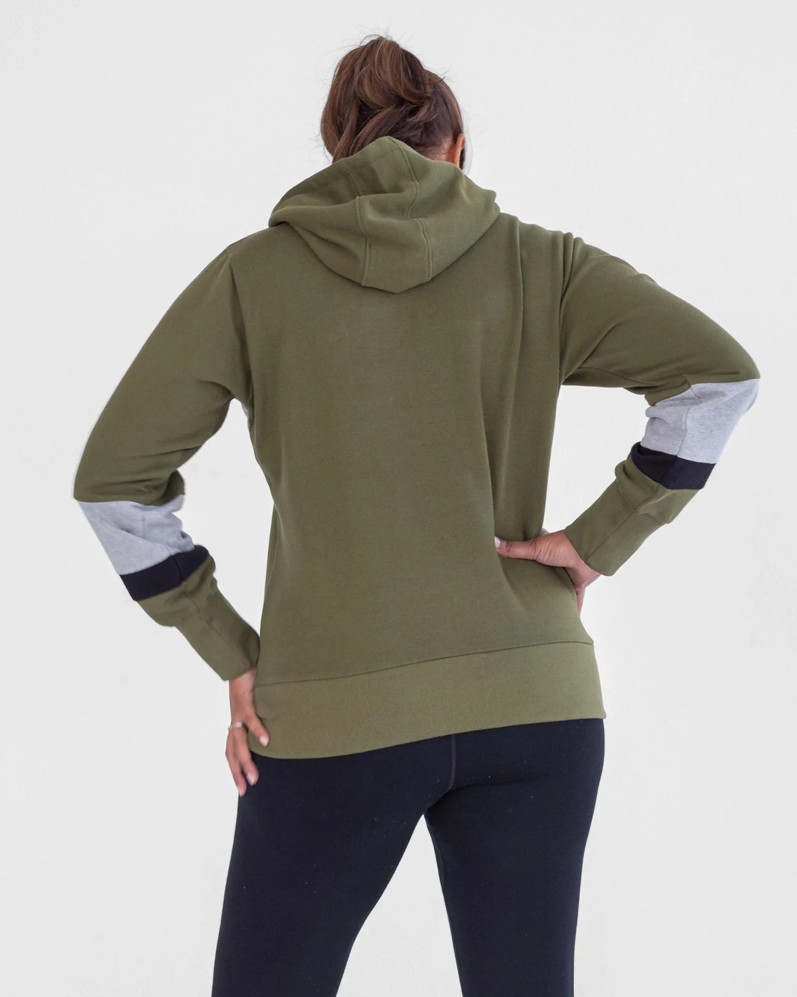 Emboss Logo Hoodie - Olive