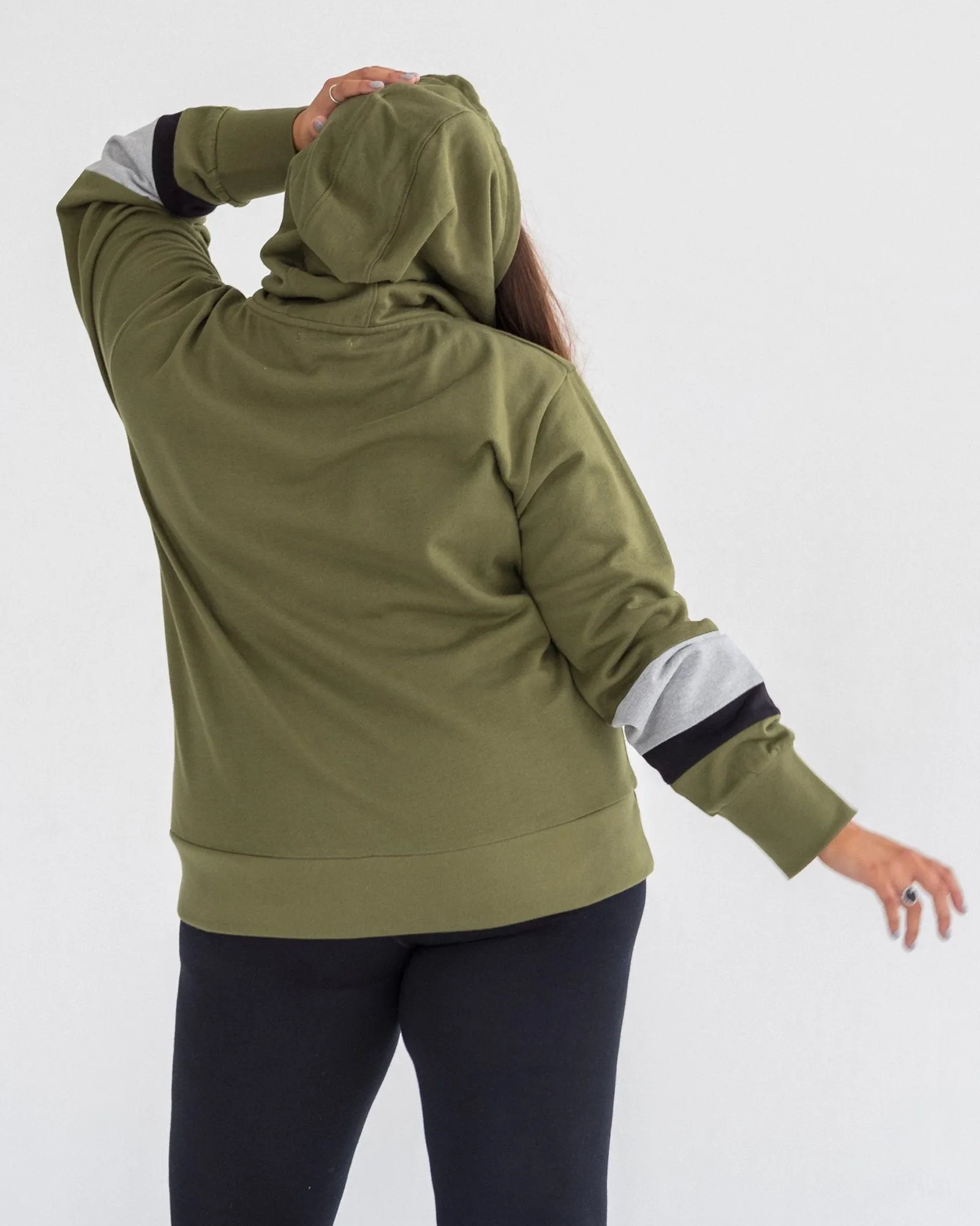 Emboss Logo Hoodie - Olive