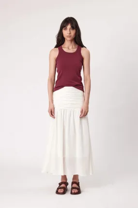 FALLON MAXI SKIRT IVORY