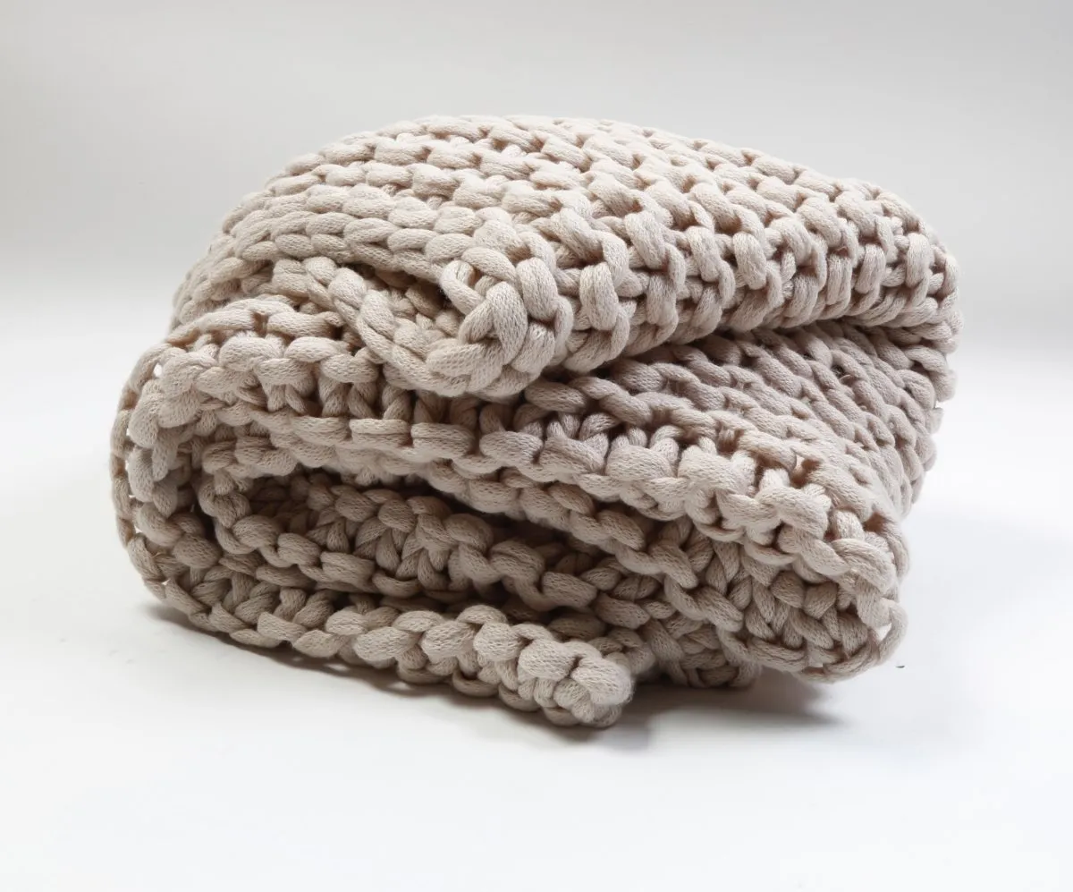 Finn Taupe Throw by Pom Pom at Home