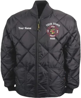 Game Sportswear: "The Bravest" Diamond Quilt Jacket - Deluxe Embroidery Package