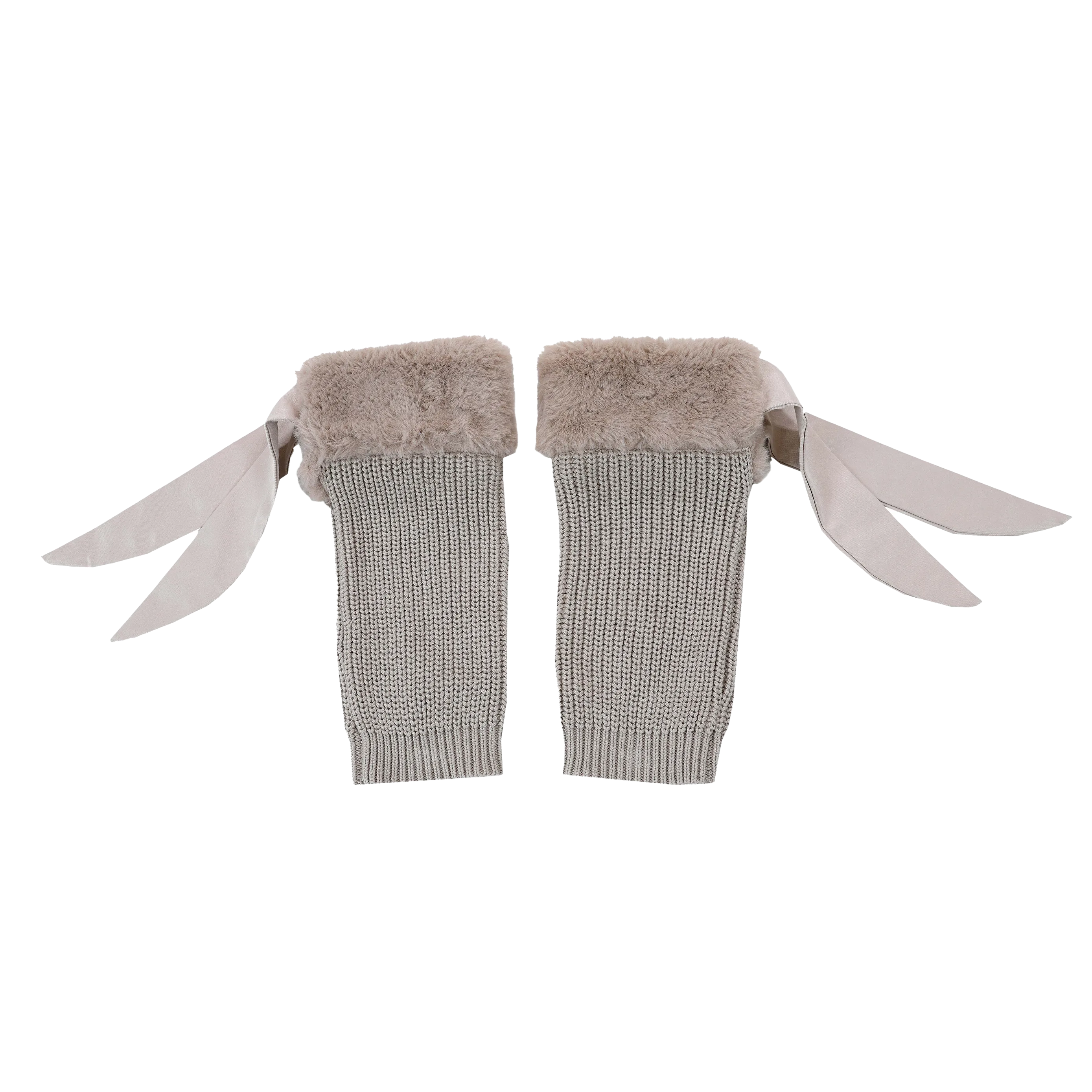 Gina Leg Warmers | Taupe Teddy