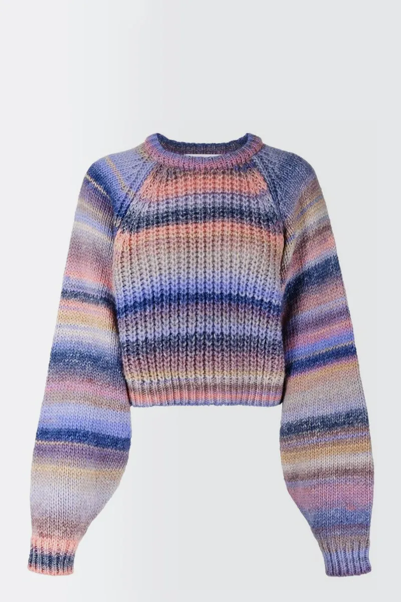 Glaze Knit Blouse - lilac glaze