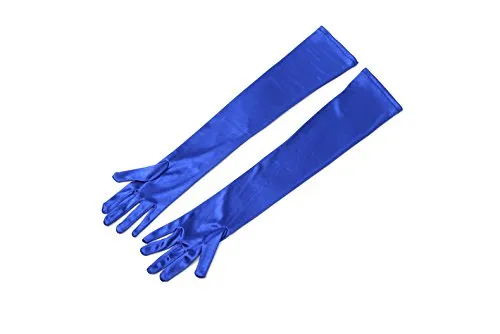 Gorgeously Colored Women’s Premium Long Satin Gloves