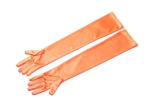 Gorgeously Colored Women’s Premium Long Satin Gloves