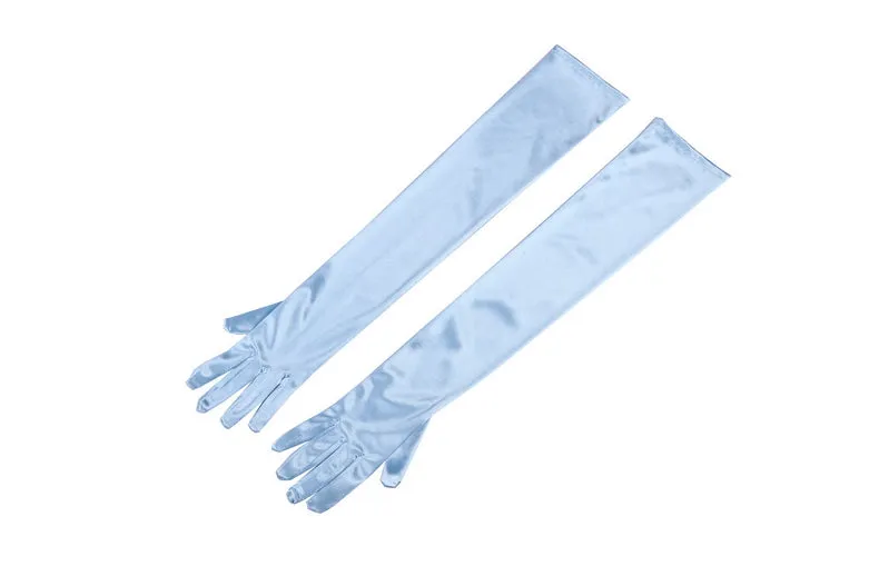 Gorgeously Colored Women’s Premium Long Satin Gloves