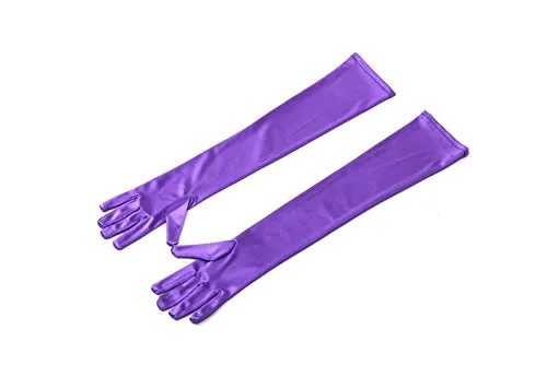 Gorgeously Colored Women’s Premium Long Satin Gloves