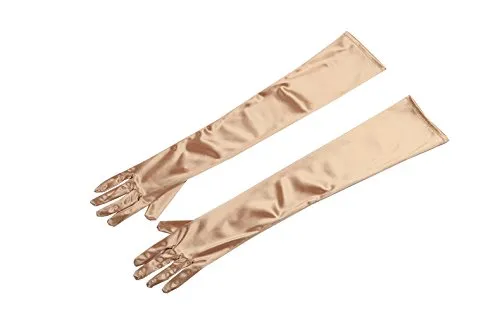 Gorgeously Colored Women’s Premium Long Satin Gloves