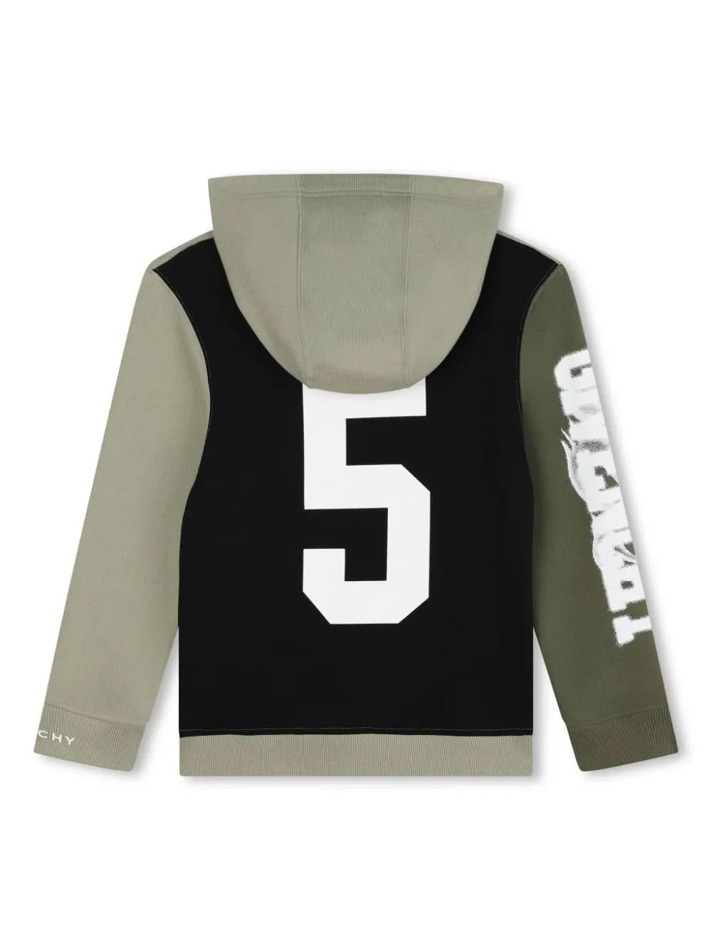 Green Black Mini Me Tricolor Hoodie