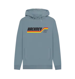 Hackney GT Roadrat hoodie . Grey, teal. 100% organic cotton.  Free UK post