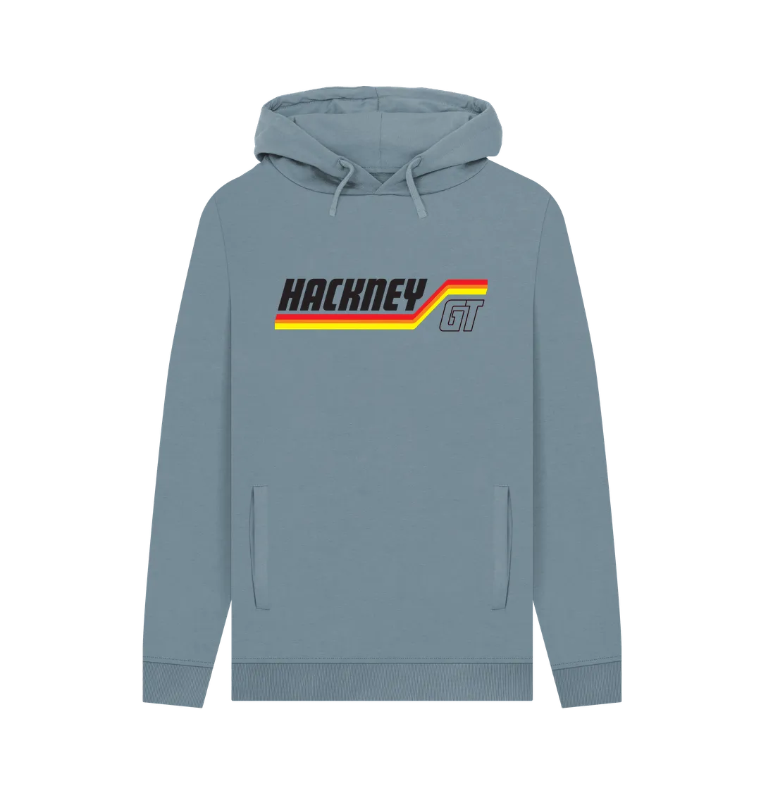 Hackney GT Roadrat hoodie . Grey, teal. 100% organic cotton.  Free UK post