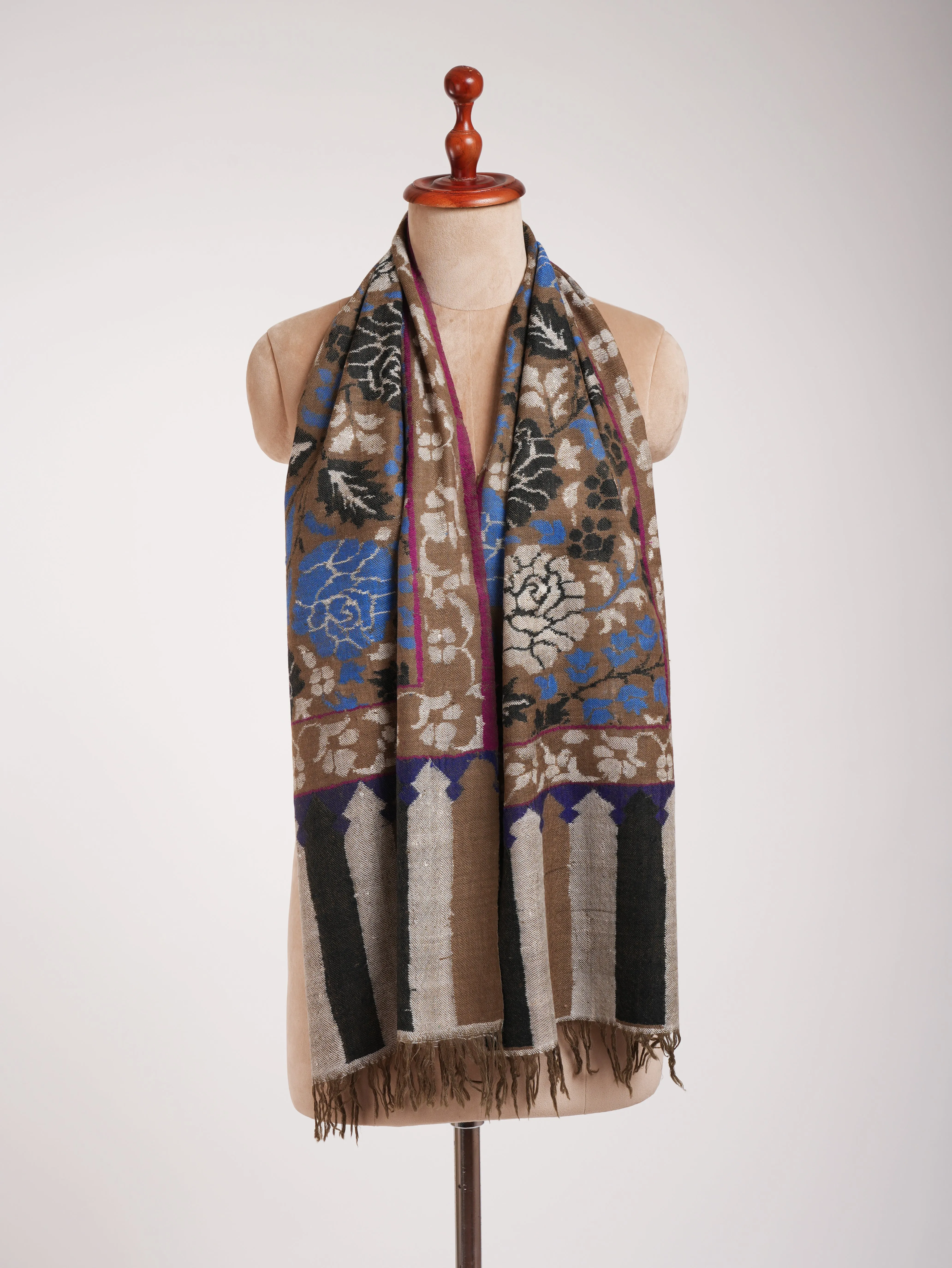 Handwoven Kani Pashmina Neck Scarf