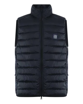 Heren Loom Woven Bodywarmer Blauw