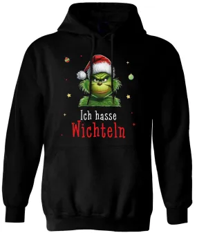 Hoodie - Grinch - Ich hasse Wichteln (CS)