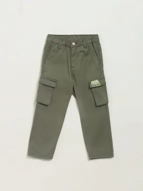 HOP Kids Solid Olive Cargo Pants