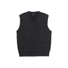 Interlaced Jacquard Overdyed Vest