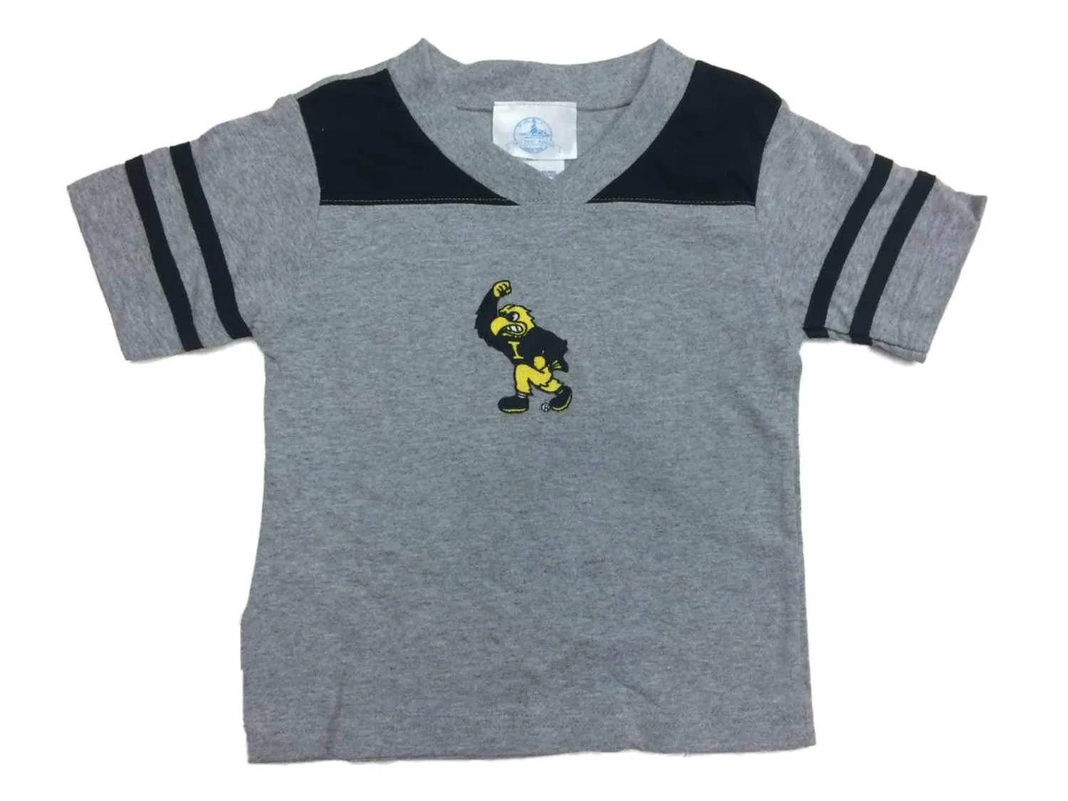 Iowa Hawkeyes Two Feet Ahead YOUTH Retro Logo Short Sleeve T-Shirt 2-4 (XS)