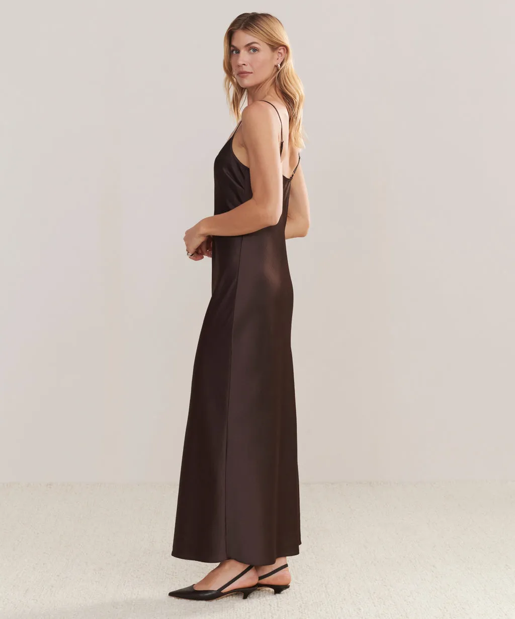 Jenni Kayne - Cleo Slip Dress in Chocolate