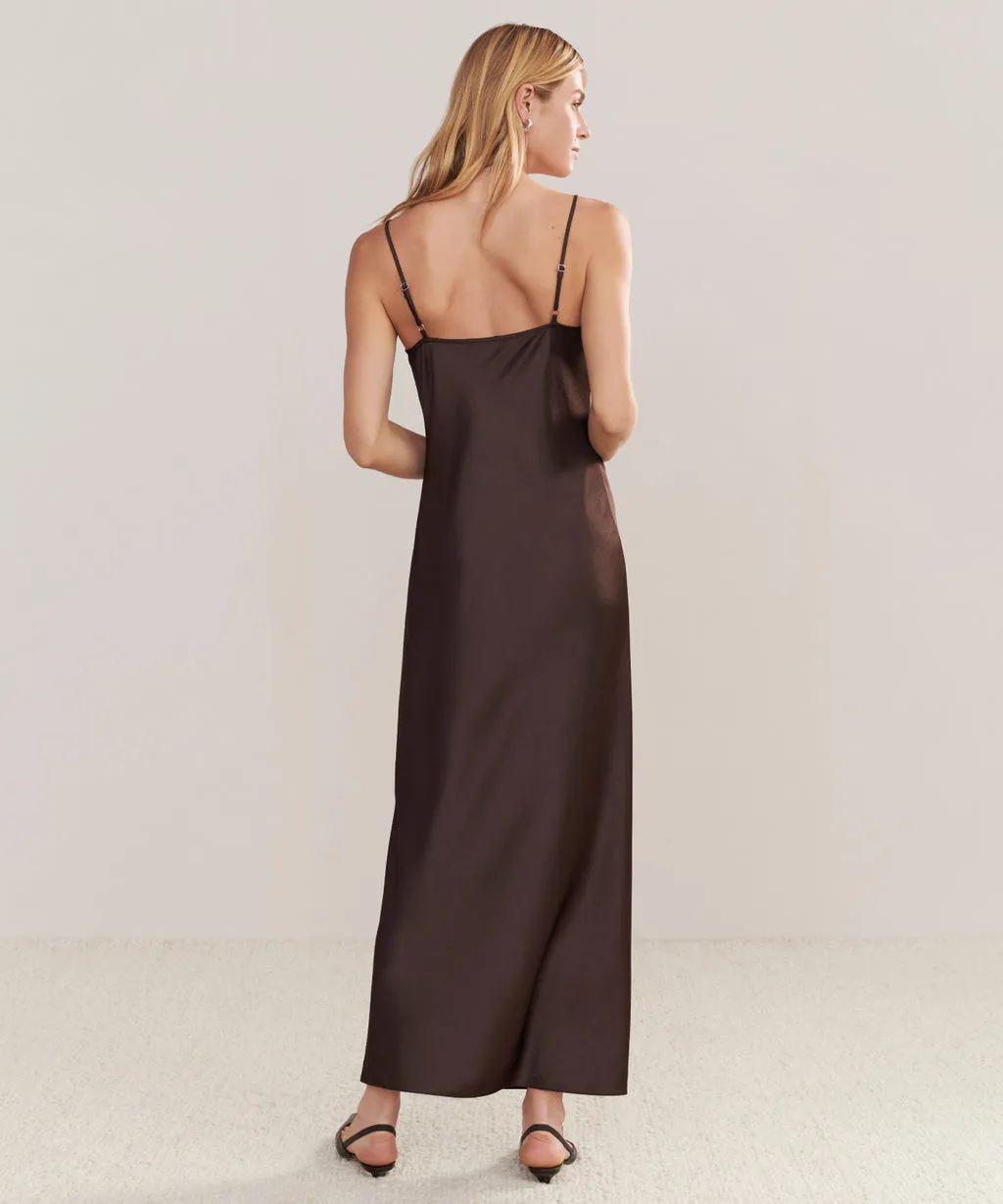 Jenni Kayne - Cleo Slip Dress in Chocolate