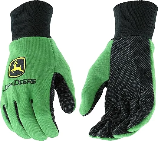 John Deere Light Duty Green Cotton Work Gloves