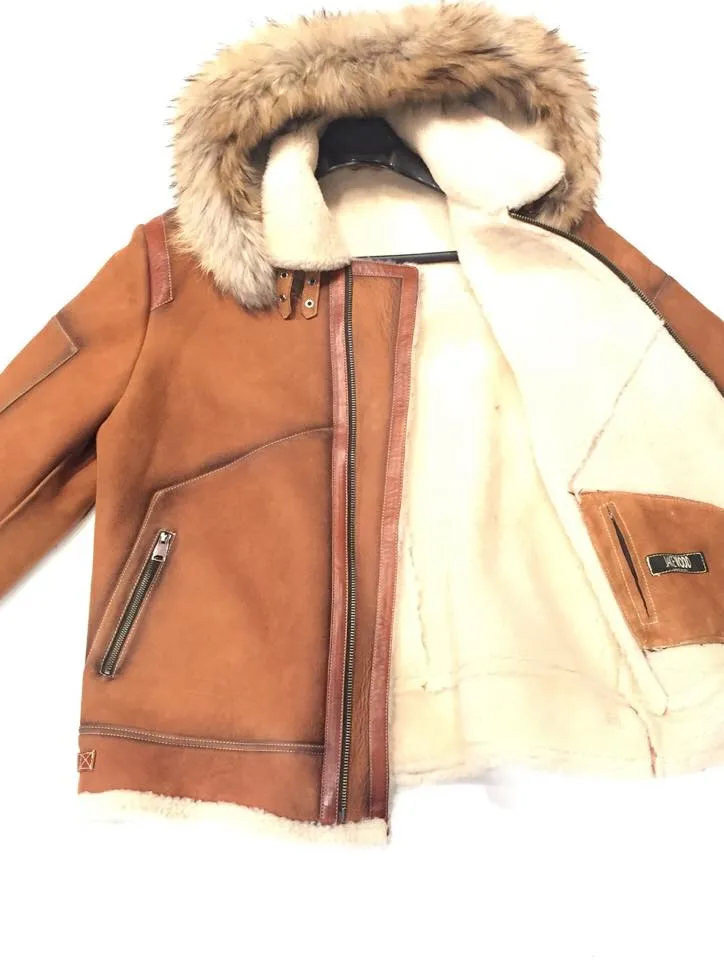 Kashani Tobacco Burnish Fox Shearling Jacket