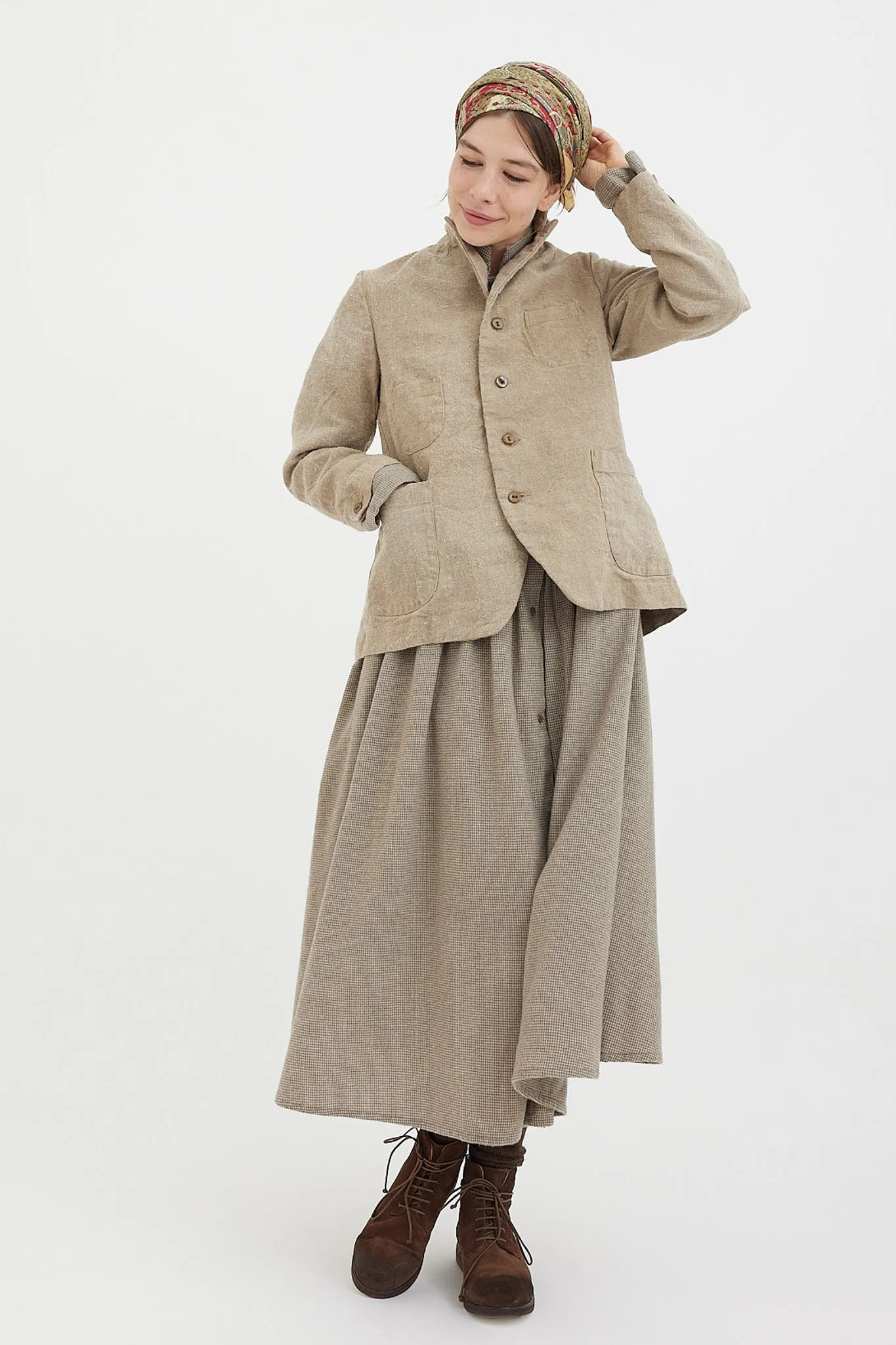 Kaval - Vintage Linen New Simple Jacket