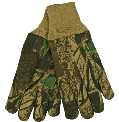 Kinco 825 Camouflage 9 oz. Heavyweight Jersey, Polyester Knit Wrist, Straight Thumb Design Gloves (One Dozen)