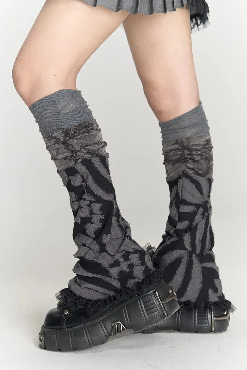 Lace Trim Leg Warmers