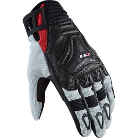 Ls2 All Terrain Man Gloves Black Grey Red