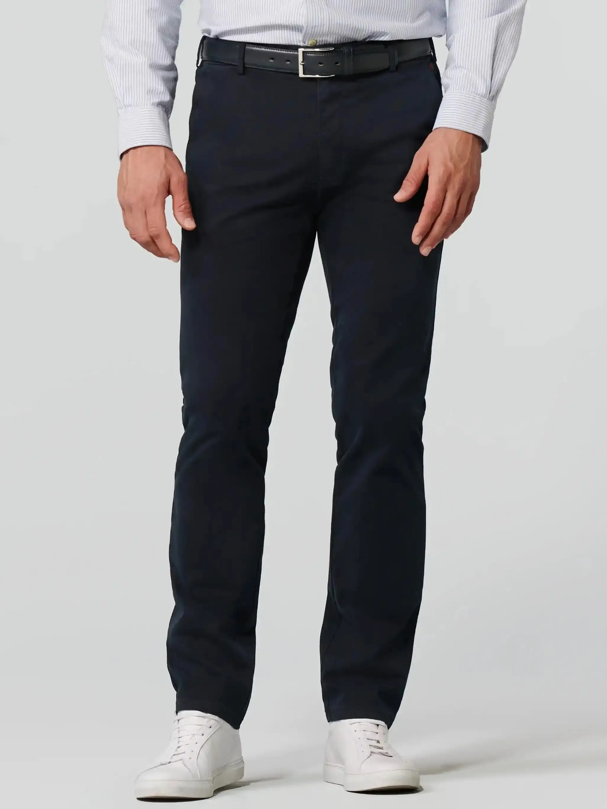 MEYER Roma Trousers - 316 Luxury Cotton Chinos - Navy