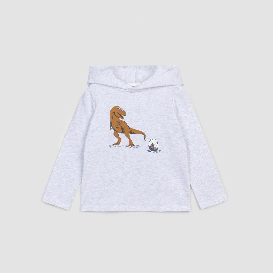 MIL Rex Light Grey Mix Hoodie