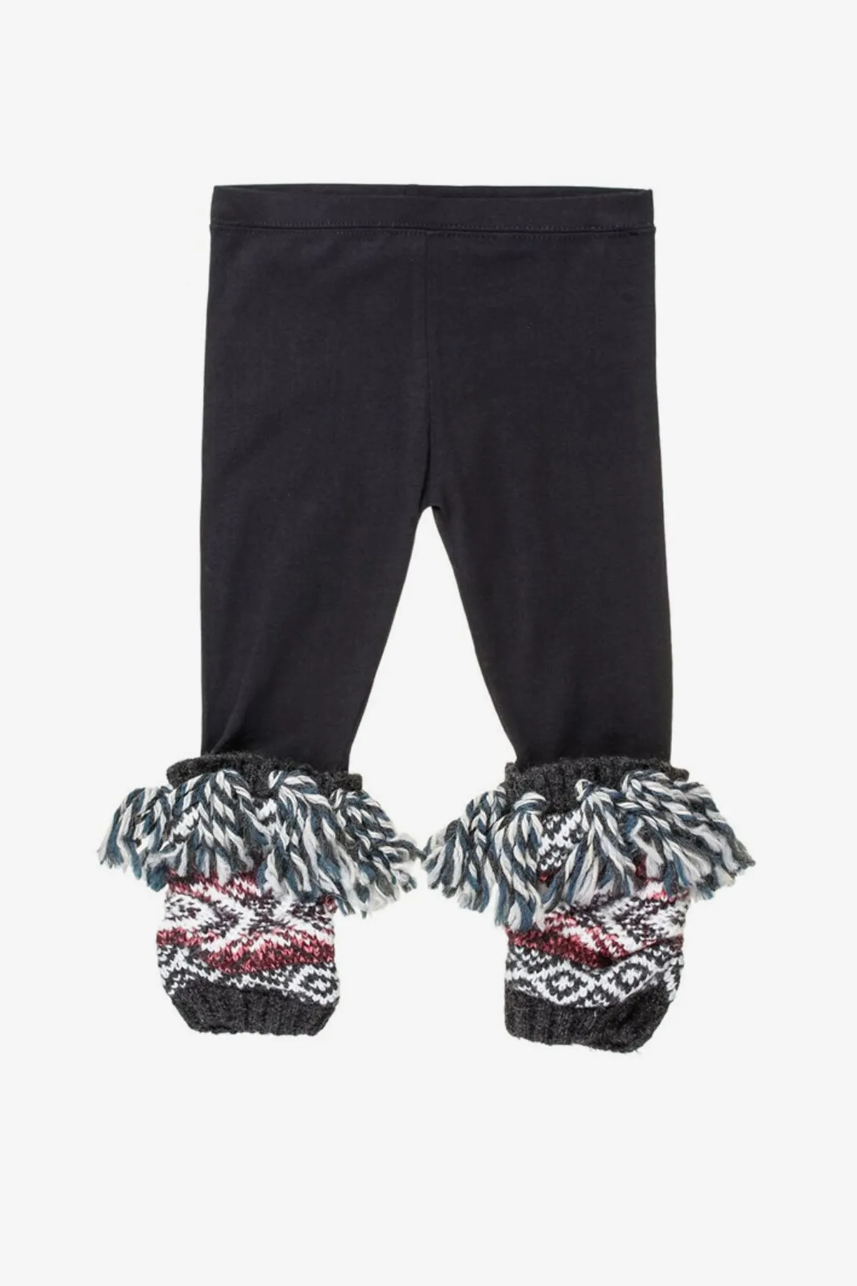 Mimi & Maggie Fringe Jacquard Girls Leggings