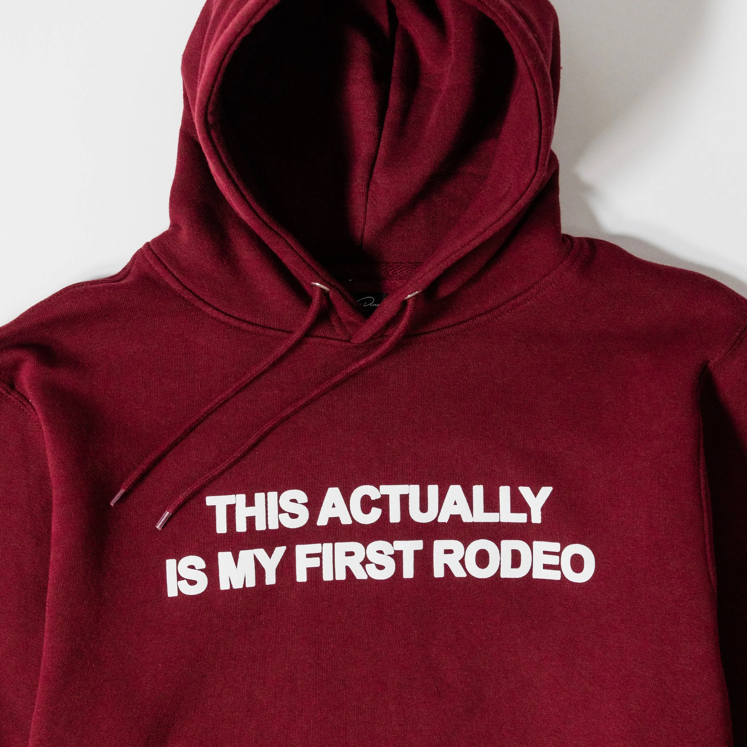 My First Rodeo Maroon Hoodie