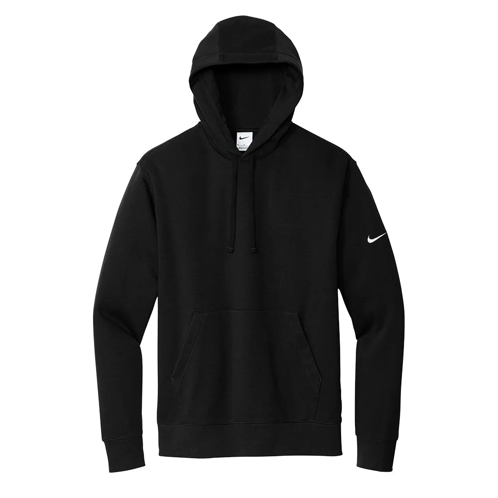 Nike Club Fleece Sleeve Swoosh Pullover Hoodie - Black