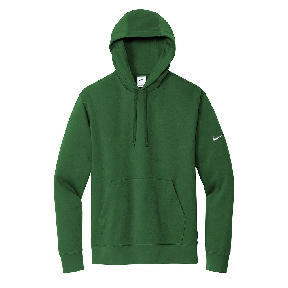 Nike Club Fleece Sleeve Swoosh Pullover Hoodie - George Green