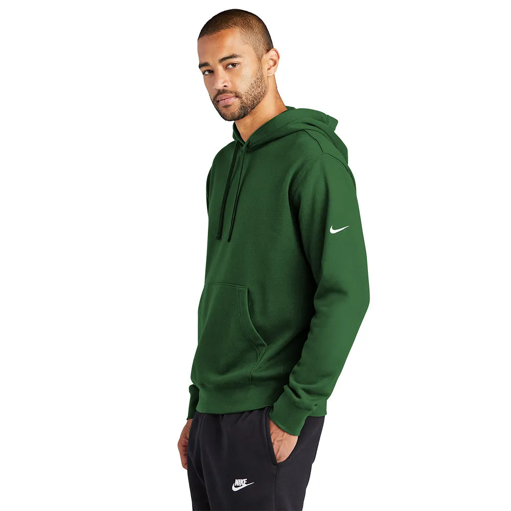 Nike Club Fleece Sleeve Swoosh Pullover Hoodie - George Green