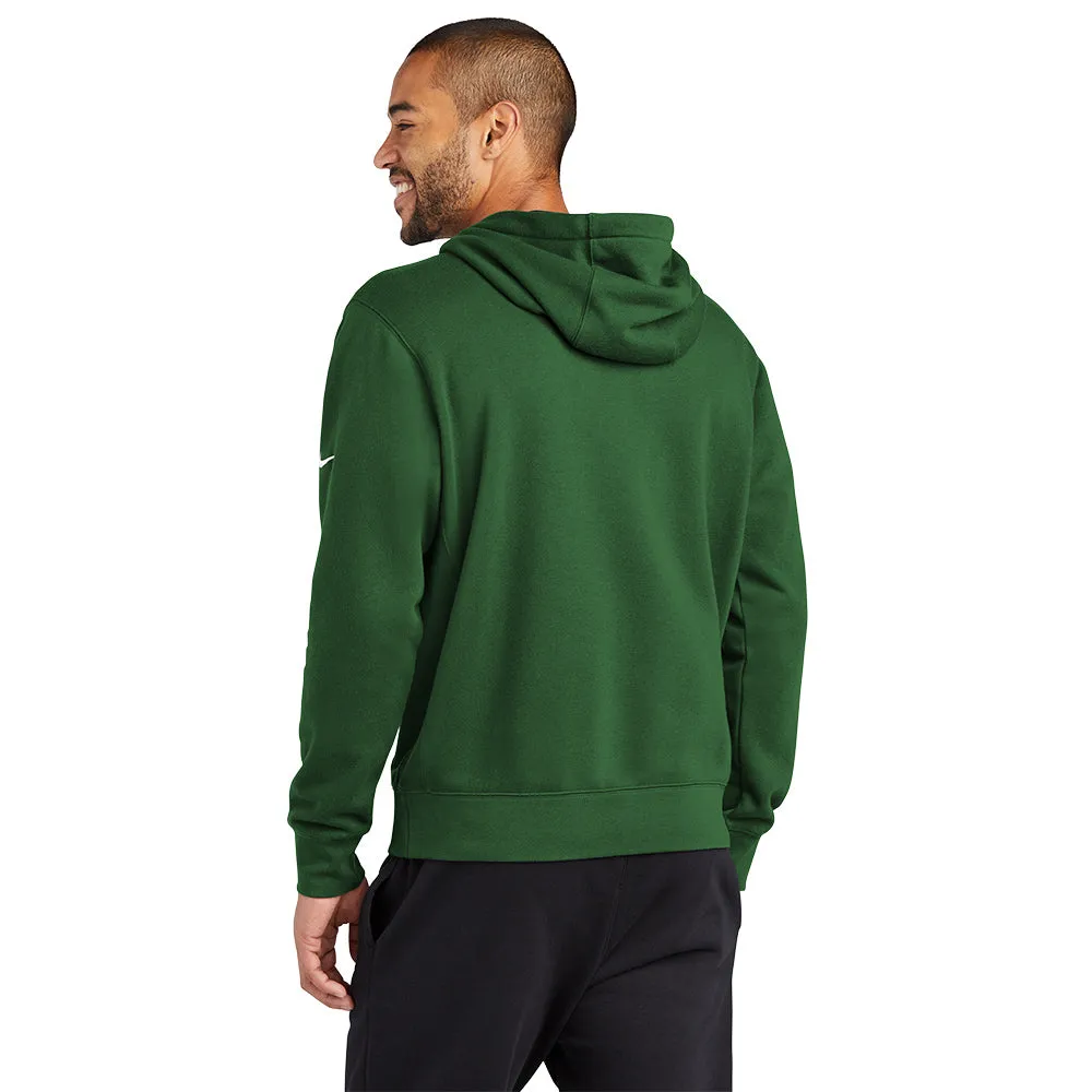 Nike Club Fleece Sleeve Swoosh Pullover Hoodie - George Green