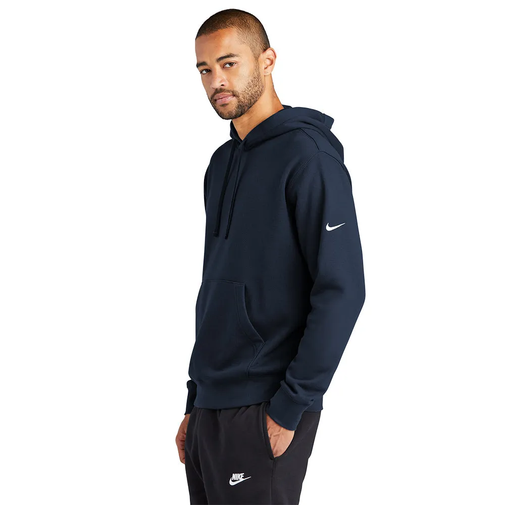 Nike Club Fleece Sleeve Swoosh Pullover Hoodie - Midnight Navy