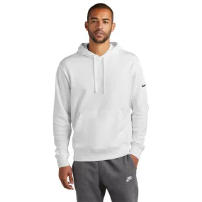 Nike Club Fleece Sleeve Swoosh Pullover Hoodie - White