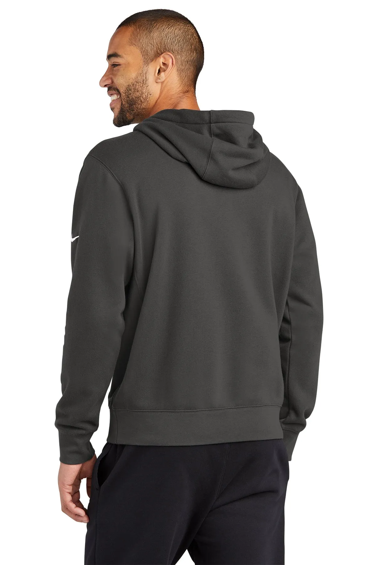 Nike Club Swoosh Customized Hoodies, Anthracite