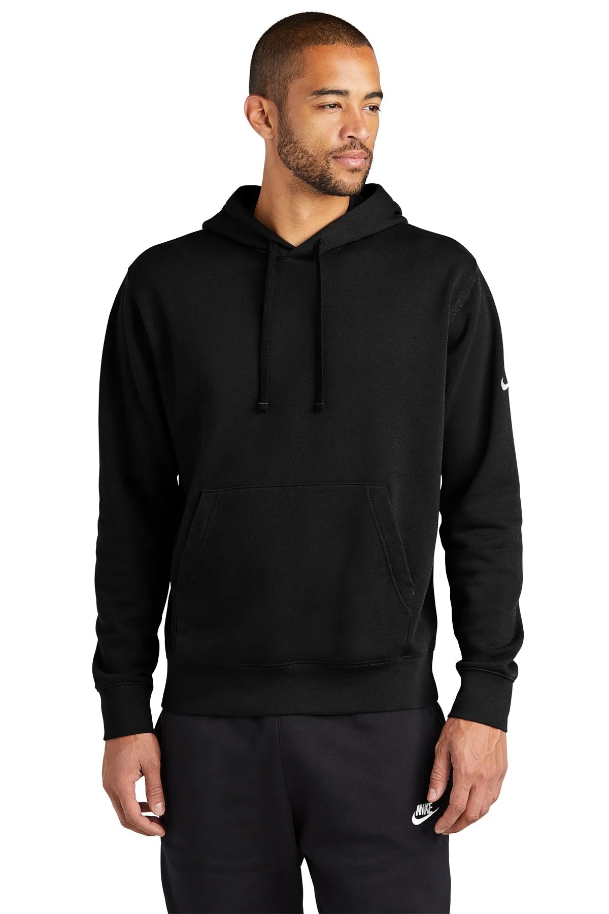 Nike Club Swoosh Customized Hoodies, Black