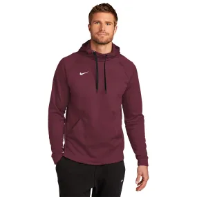 Nike Therma-FIT Pullover Fleece Hoodie - Team Dark Maroon