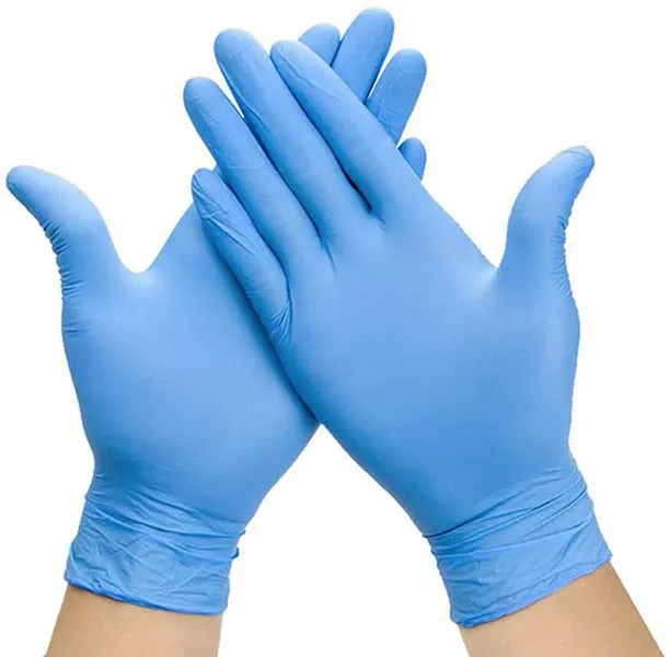 Nitrile Powder Free Examination Gloves Blue Color, 100/Box