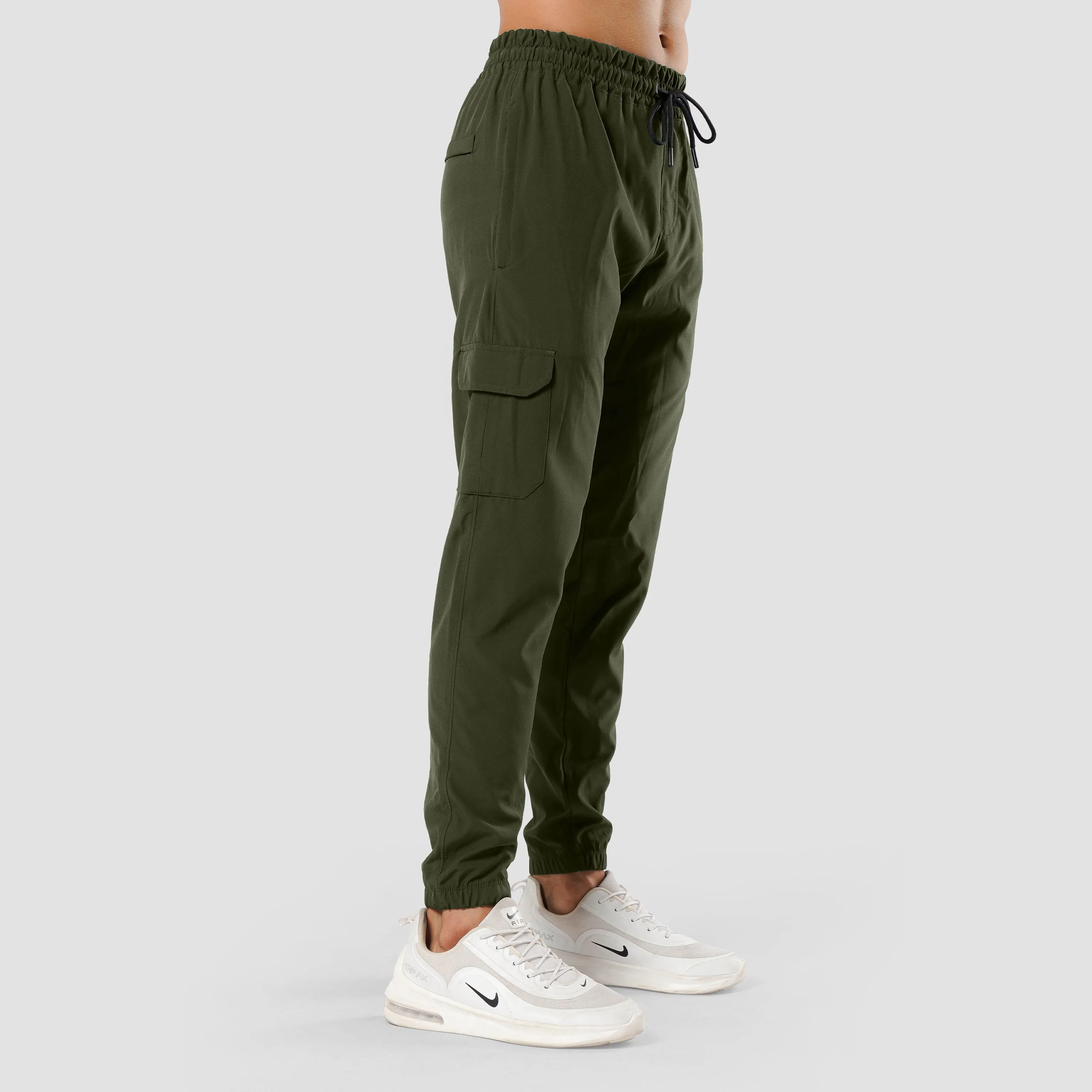 OLIVE CARGO FLEX PANTS