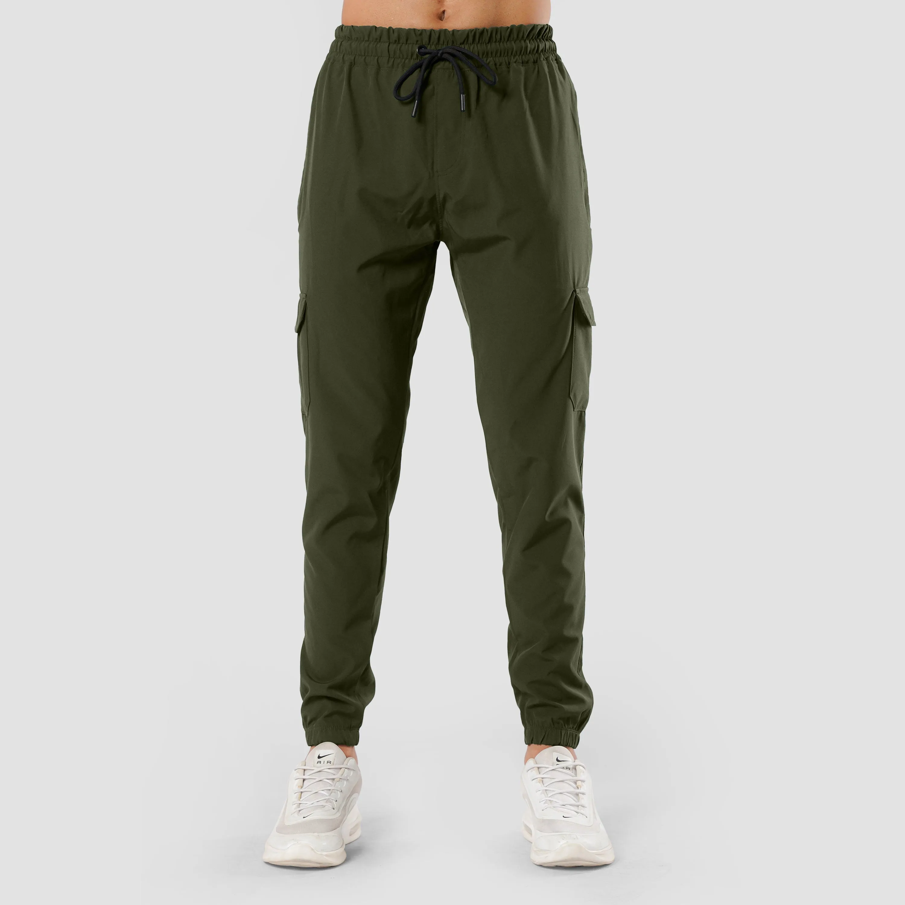 OLIVE CARGO FLEX PANTS