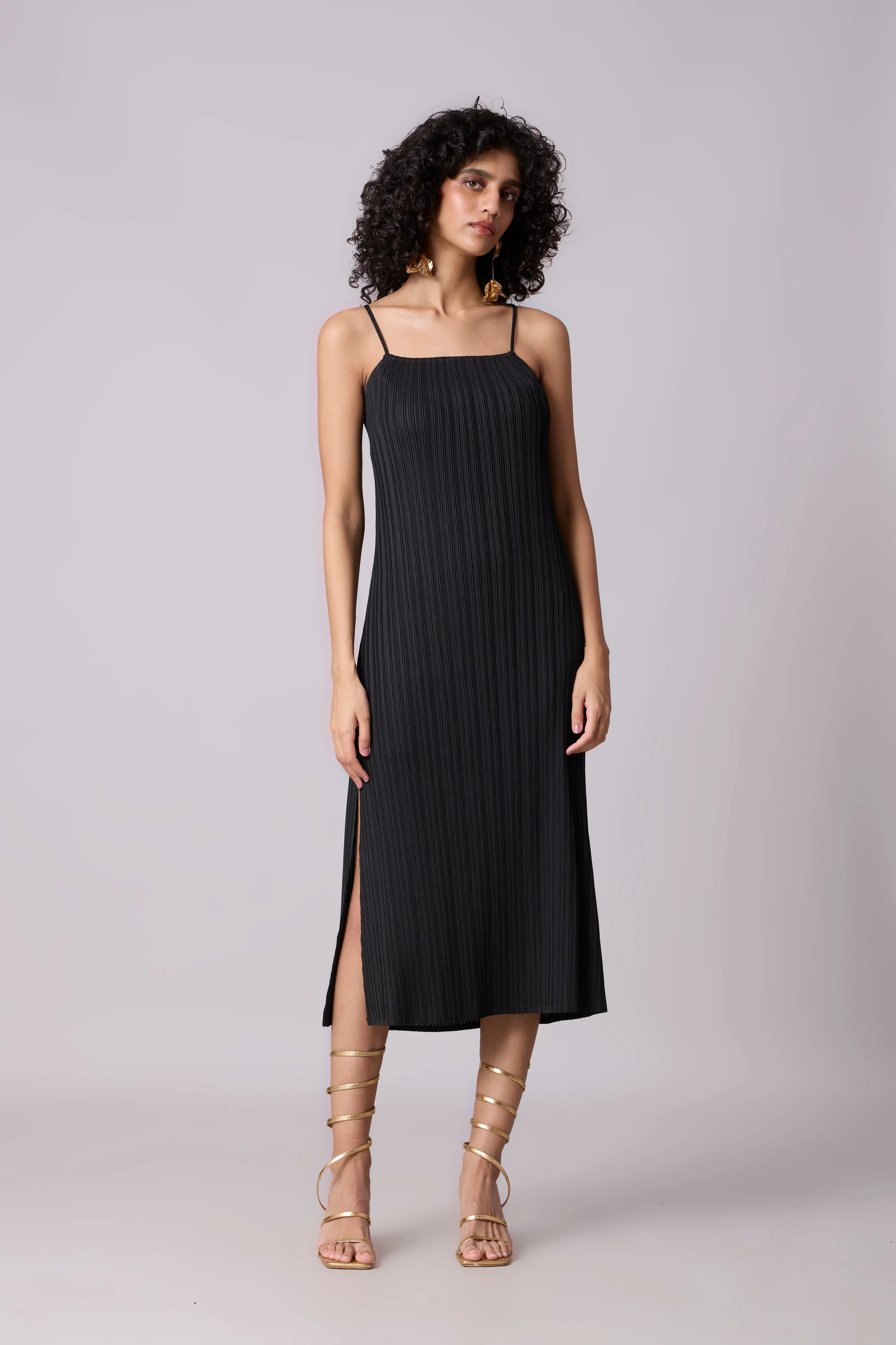 Olivia Slip Dress - Black